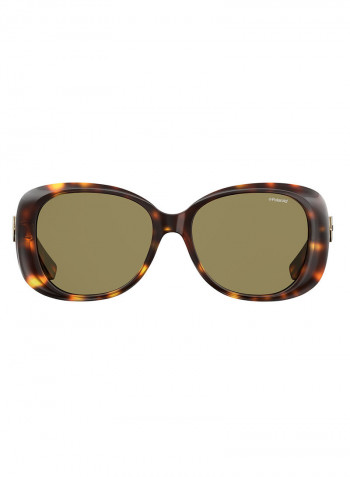 Women's Rectangular Sunglasses - Lens Size: 55 mm