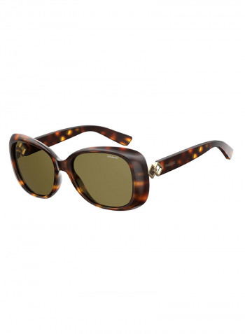 Women's Rectangular Sunglasses - Lens Size: 55 mm