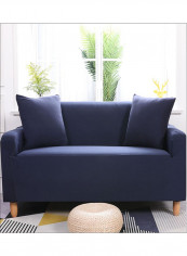 Full Covered Anti-Slip Elastic Sofa Cover Blue 145-180centimeter