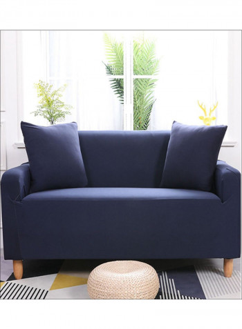 Full Covered Anti-Slip Elastic Sofa Cover Blue 145-180centimeter