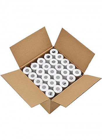 Pack Of 120 Thermal Cash Rolls White