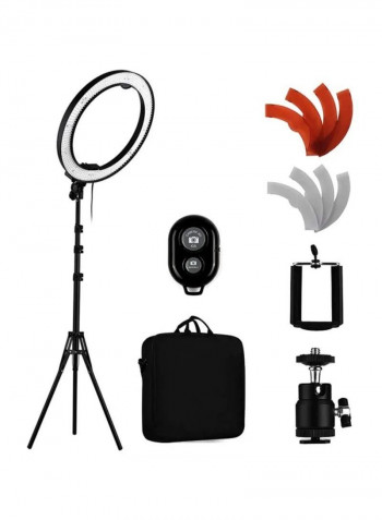 LED Photography Ring Fill Light Set Black/White