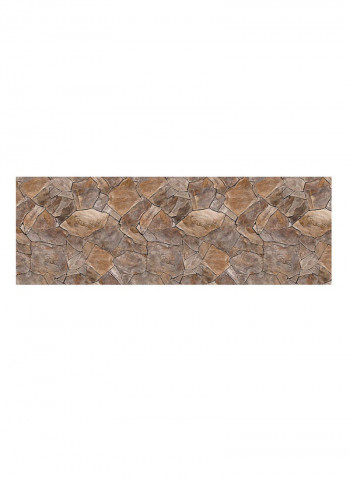 Brick Pattern Self-Adhesive Wall Sticker Beige/Brown