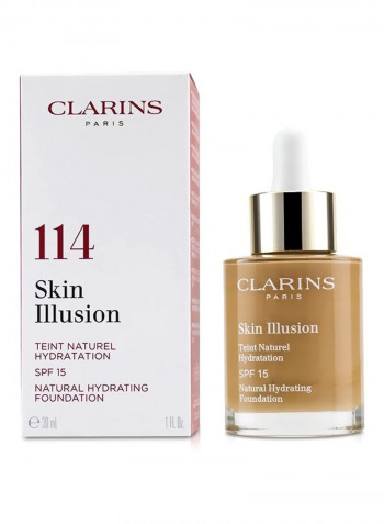 Skin Illusion Teint Natural Hydrating Foundation SPF15 114 Cappuccino