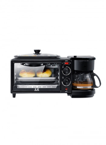 3-In-1 Breakfast Maker Black 45x19x18centimeter