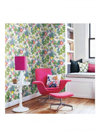 Cartoon Printed Wallpaper Green/Blue/White 52x1000cm