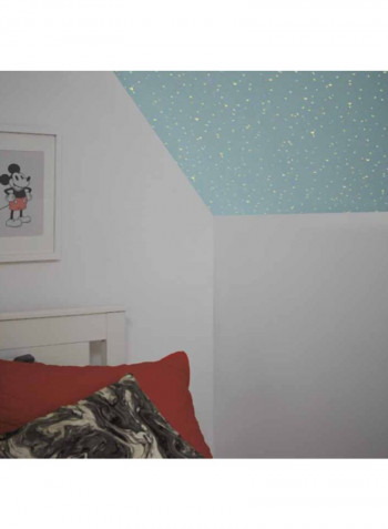 Mickey Mouse Printed Wallpaper Light Blue/White 52x1000cm