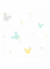 Mickey Mouse Printed Wallpaper White/Blue/Yellow 52x1000cm