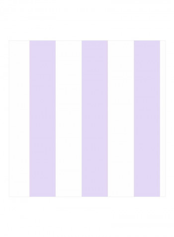 Stripe Printed Wallpaper White/Purple 52x1000cm