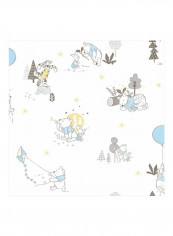 Cartoon Printed Wallpaper White/Blue 52x1000cm