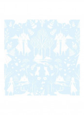 Frozen 2 Printed Wallpaper Blue/White 52x1000cm