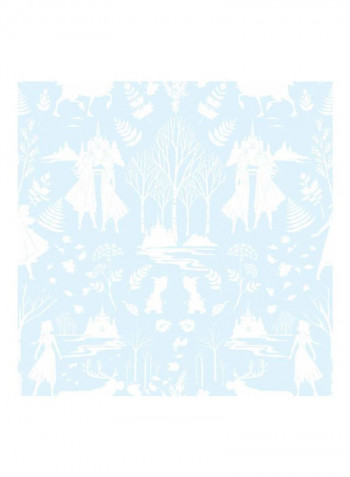 Frozen 2 Printed Wallpaper Blue/White 52x1000cm