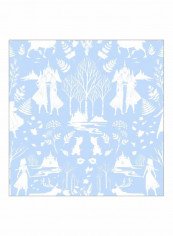 Frozen 2 Printed Wallpaper Light Blue/White 52x1000cm