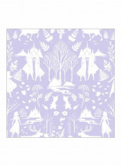 Frozen 2 Printed Wallpaper Purple/White 52x1000cm