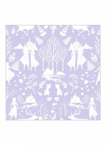 Frozen 2 Printed Wallpaper Purple/White 52x1000cm