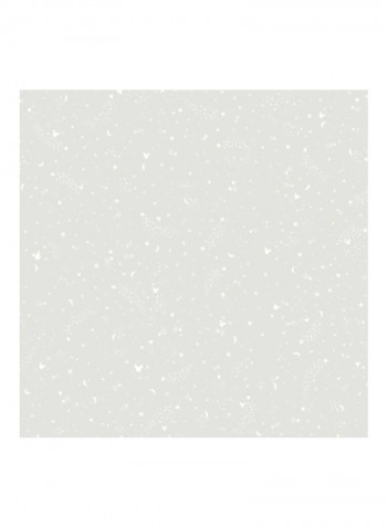 Mickey Mouse Printed Wallpaper Light Grey/White 52x1000cm