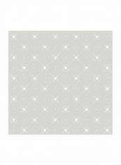 Minnie Mouse Printed Wallpaper Grey/White 52x1000cm