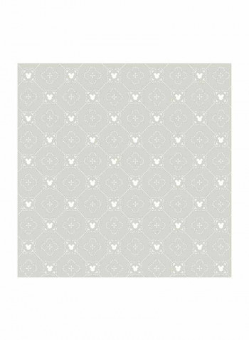 Minnie Mouse Printed Wallpaper Grey/White 52x1000cm