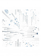 Star Wars Printed Wallpaper White/Light Blue 52x1000cm
