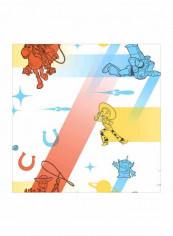 Toy Story Printed Wallpaper White/Light Blue/Red 52x1000cm