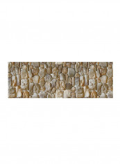 1 Piece Fashion Brick Pattern Self-Adhesive Wall Sticker Brown