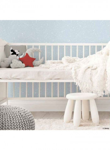 Disney Mickey Mouse Printed Wallpaper Blue/White 52x1000cm