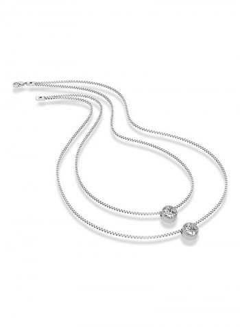 Silver Plated Tennis Jewellery Set