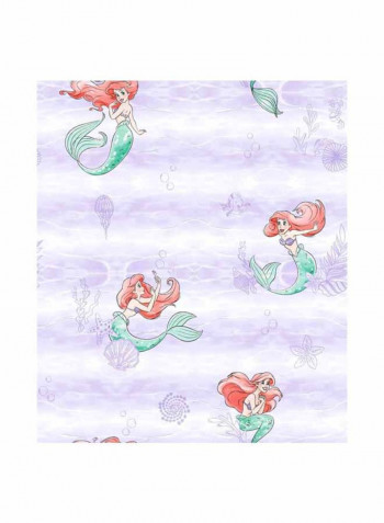 The Little Mermaid Printed Wallpaper Lavender/Green/Red 52x1000cm