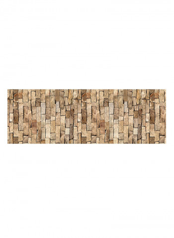 Wall Sticker Fashion Brick Pattern Brown