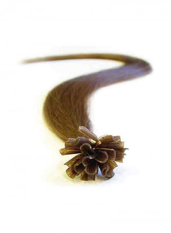 وصلة شعر مستقيمة مربوطة مسبقاً - 25 خصلة 8 LIght Brown 22بوصة