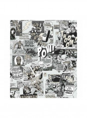 Marvel Comics Printed Wallpaper Black/White 52x1000cm