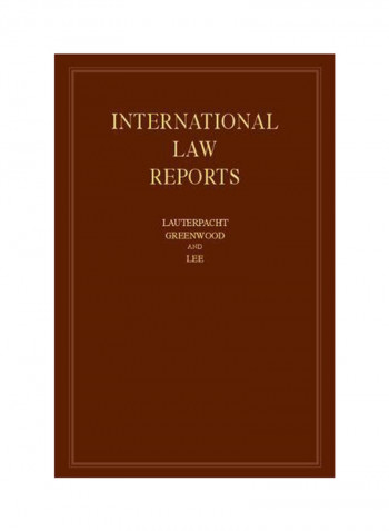 International Law Reports: Volume 168 Hardcover