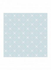 Minnie Printed Wallpaper Blue/White 52x1000cm