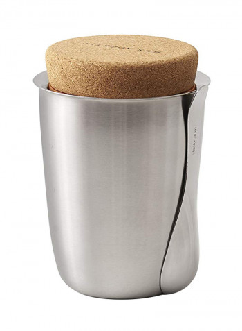 Steel Food Pot With Lid Silver