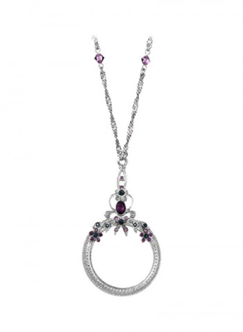 Crystal Studded Pendant Necklace