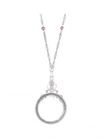 Crystal Studded Pendant Necklace