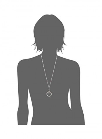 Crystal Studded Pendant Necklace