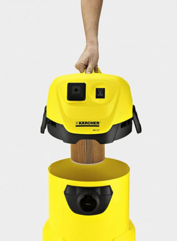 Electric Multi-Purpose Vacuum Cleaner 12L 1000W 12 l 1000 W K-7412457896 Yellow/Black
