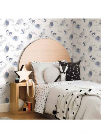 Star Wars Printed Wallpaper White/Blue/Black 52x1000cm