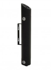 Wall Mount Ashtray Bin Black 8 x 50centimeter