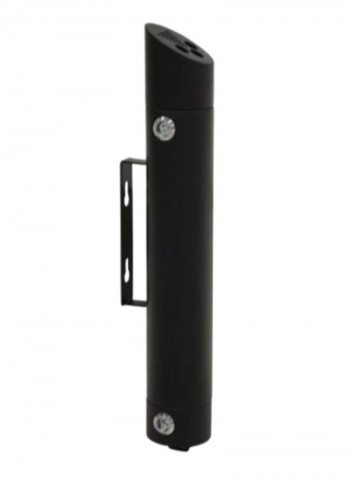 Wall Mount Ashtray Bin Black 8 x 50centimeter