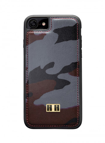 Leather Protective Case Cover For Apple iPhone 8/iPhone 7 Camouflage