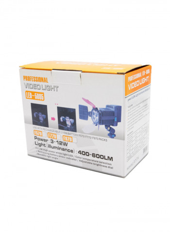 Professional Video Light Led-5005 Black