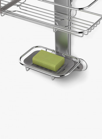Adjustable Shower Caddy Silver 149x339x700millimeter