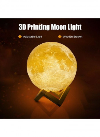 3D Moon LED Light With Remote Control Multicolour