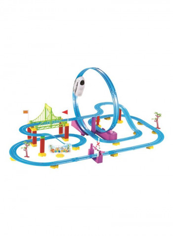 82-Piece Track Racer Train Set J1