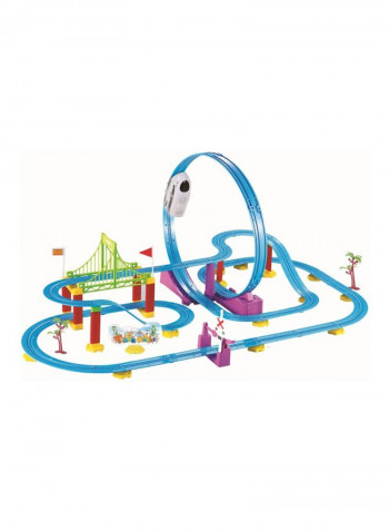 82-Piece Track Racer Train Set J1