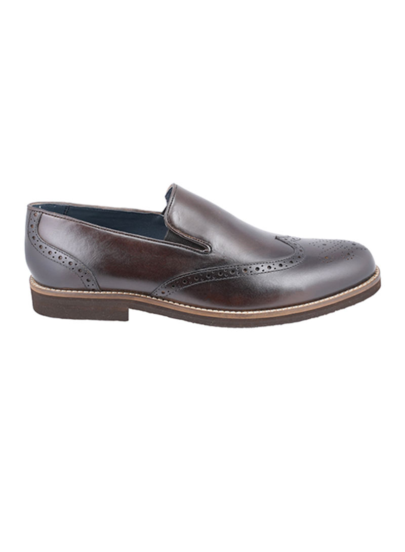 Comfortable Sole Formal Loafers Brown