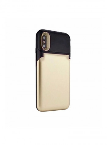 Flip Case Cover For Apple iPhone X Gold