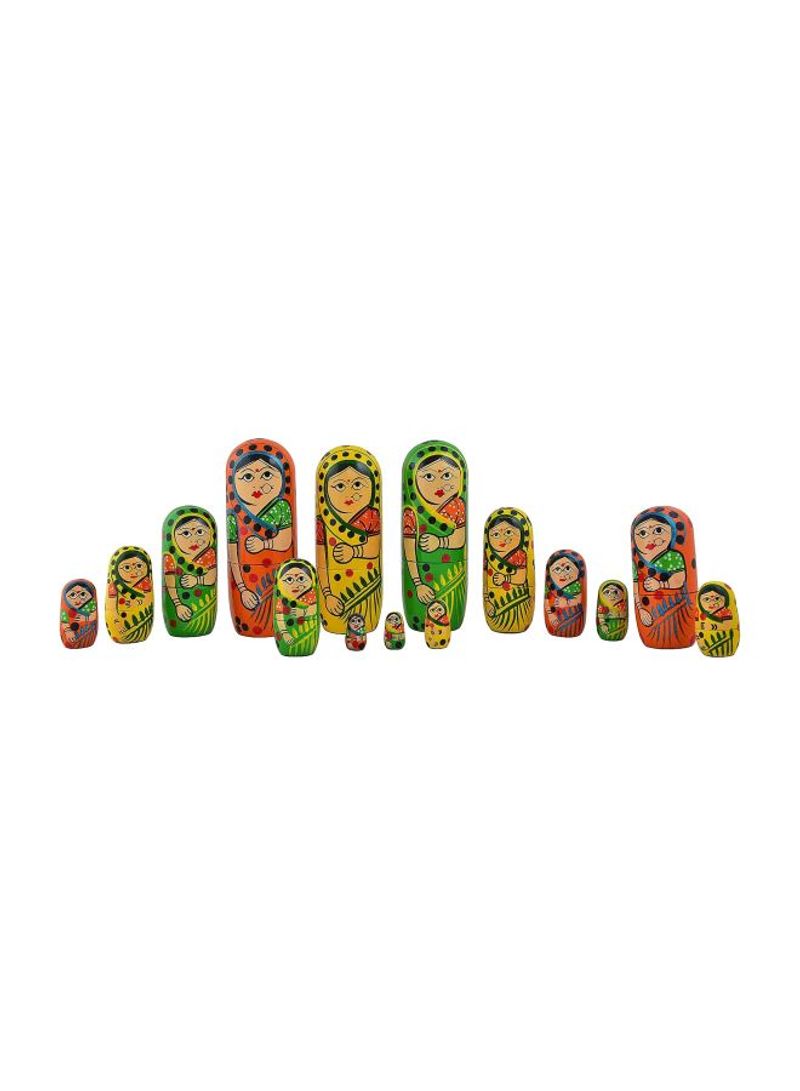 15-Piece Wooden Nesting Doll